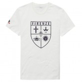 T-shirt Fiorentina Fanwear Le Coq Sportif Homme Blanc Pas Chère